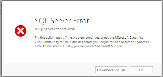 SQL Server Error